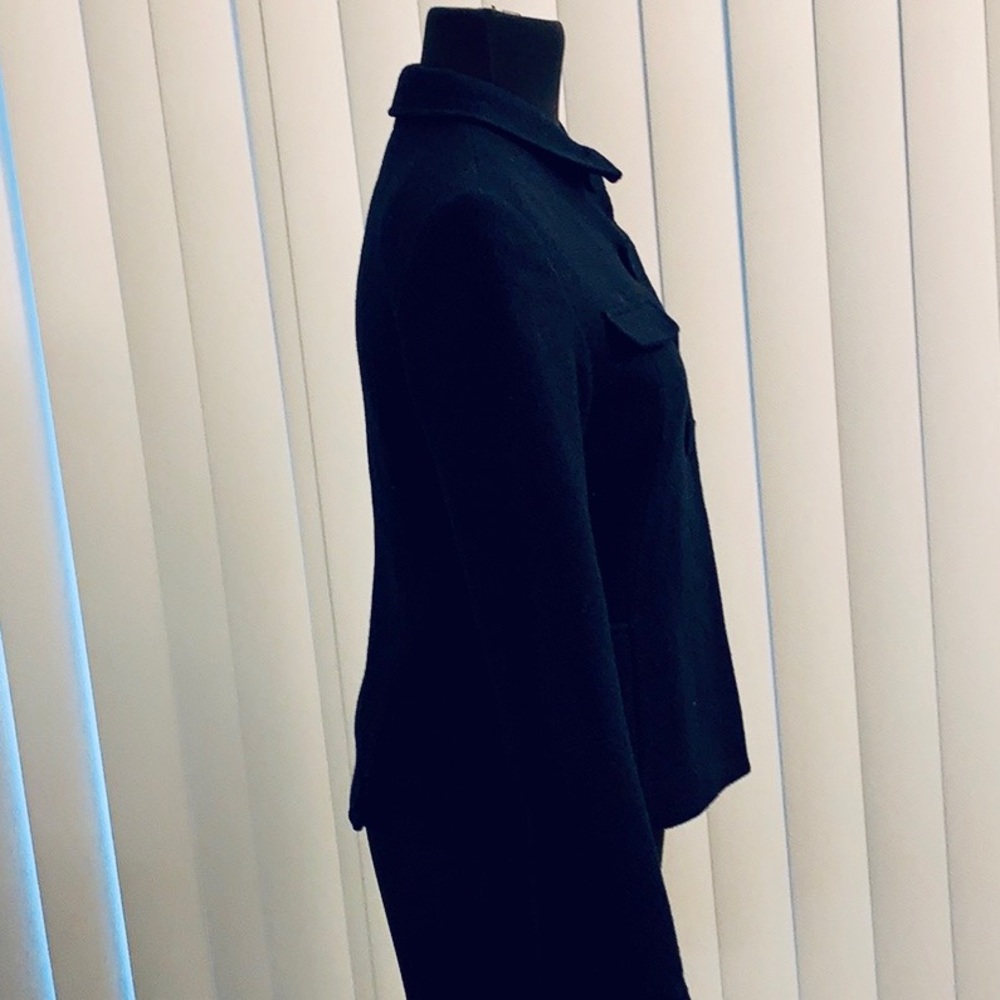 Tocca Navy Blue Buttoned Wool Jacket. Euc. - image 3